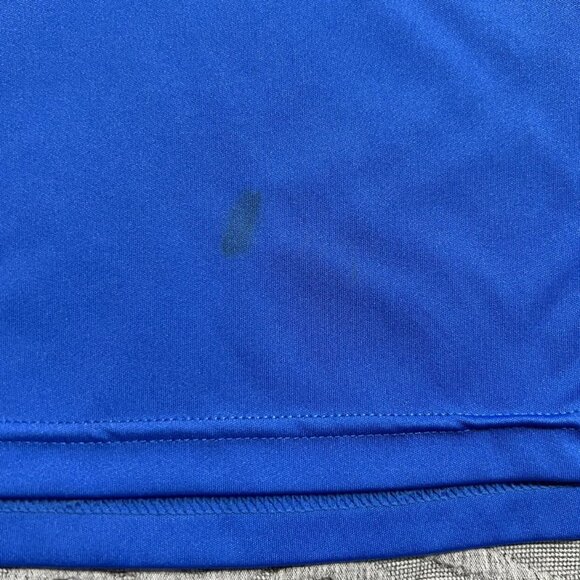 Under Armour Sz 4 Blue & Black Hooded Shirt Pullover - Picture 5 of 7